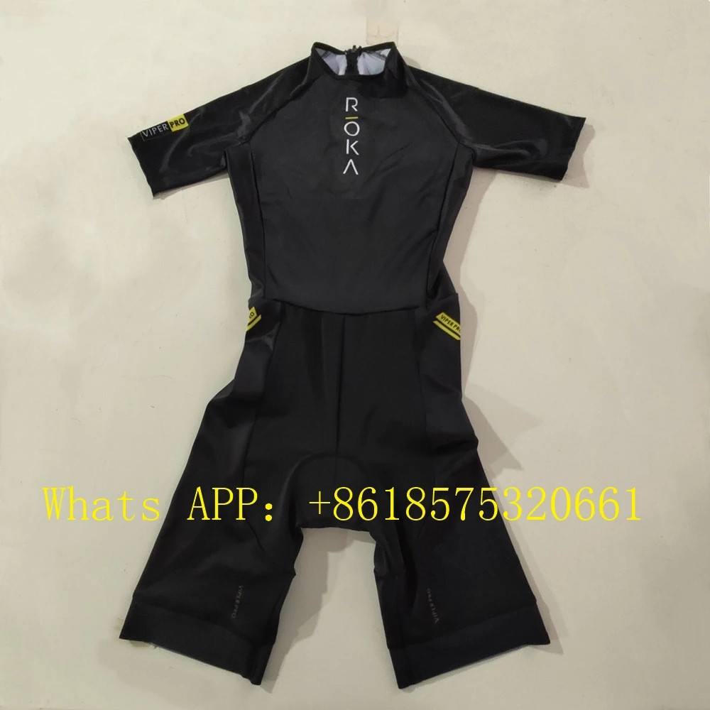 Triathlon Cycling Kit - Roka Uomo Manica Corta Triathlon Tuta