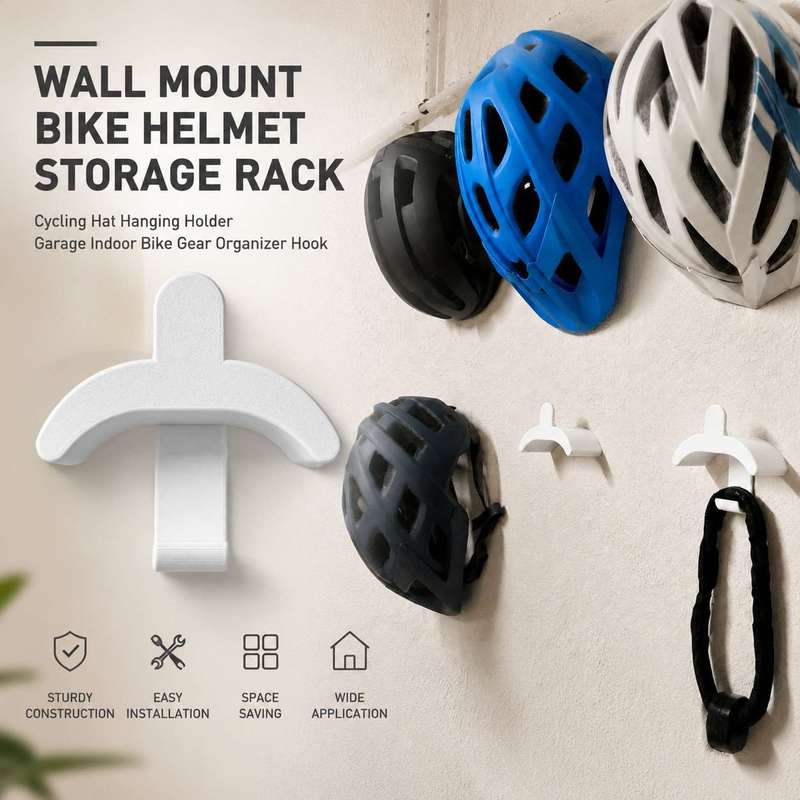 Cycling Gear Wall Storage - Supporto da Parete per Casco da