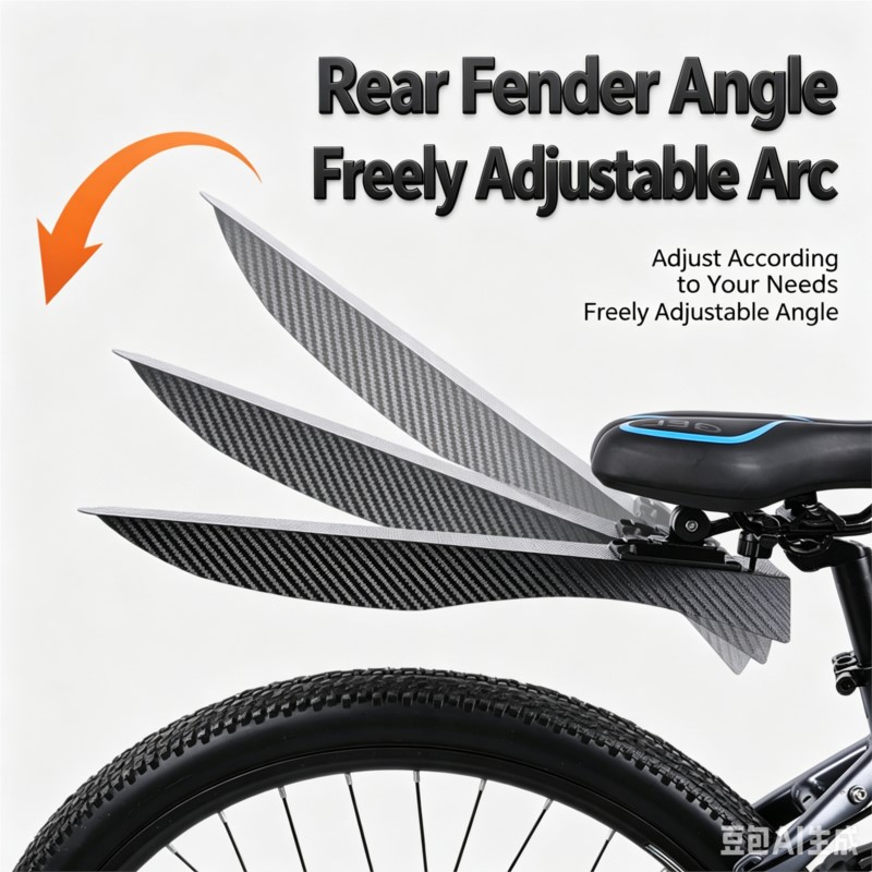 Bike Fender Set - Set Parafanghi Bici Regolabili Estesi Anteriore