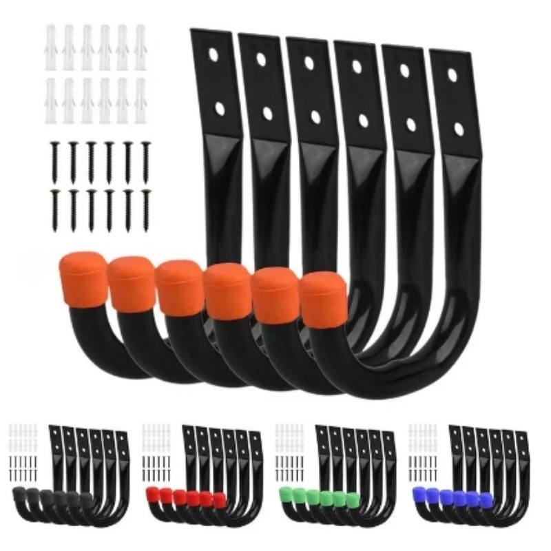 Cycling Gear Wall Storage - 6 pz/set ganci per montaggio a