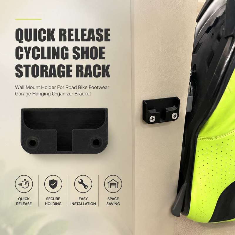 Cycling Gear Wall Storage - Supporto a Parete per Scarpe da