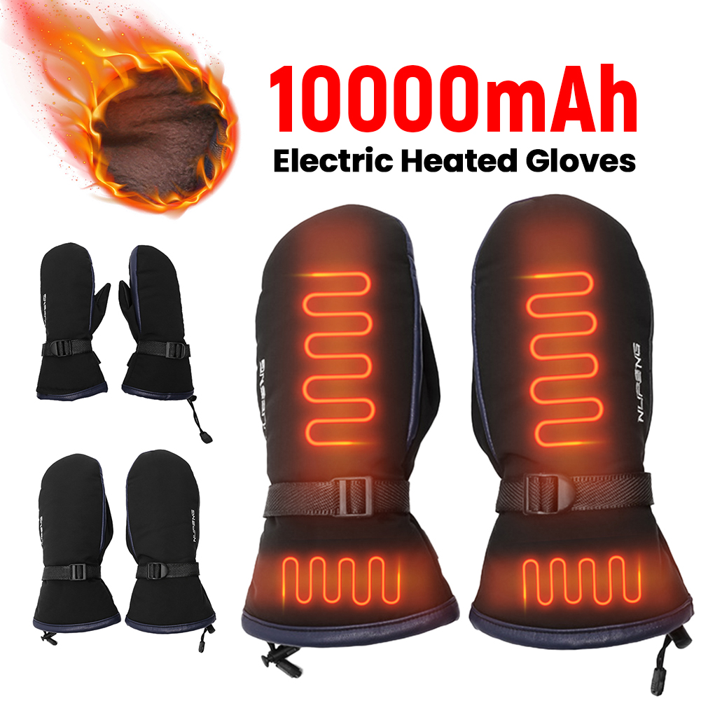 Cycling Heat Gear - Guanti Riscaldanti Elettrici con Ricarica USB,