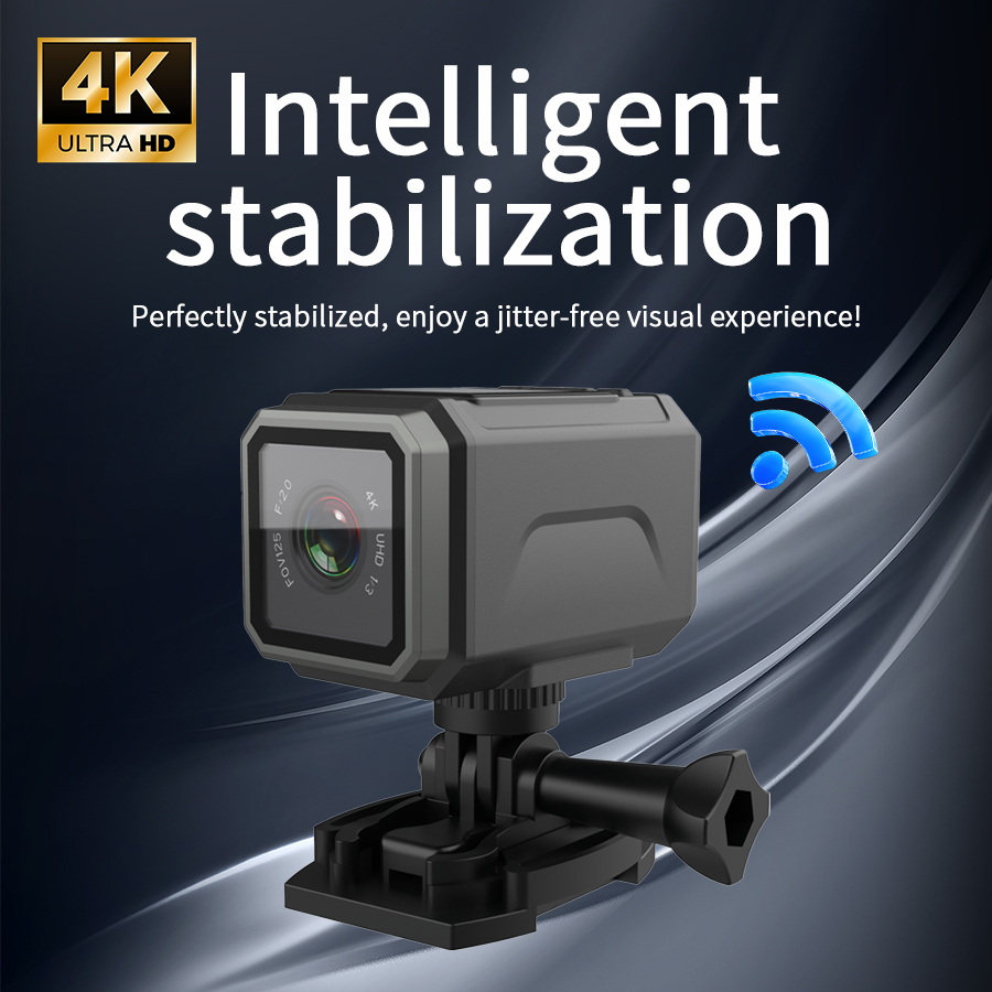 Cycling Gear Helmet - Telecamera d'azione 4K EIS 125 °