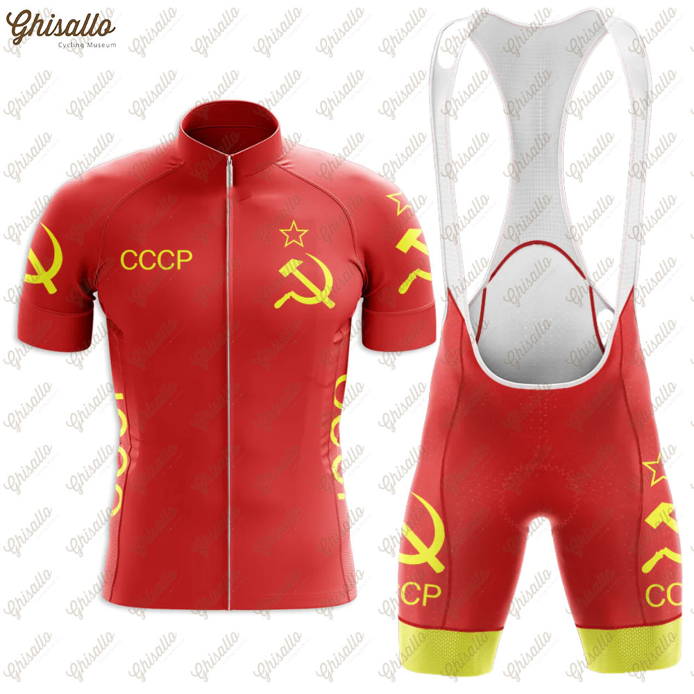 Triathlon Cycling Kit - Red Retro Triathlon Team Cycling Jersey