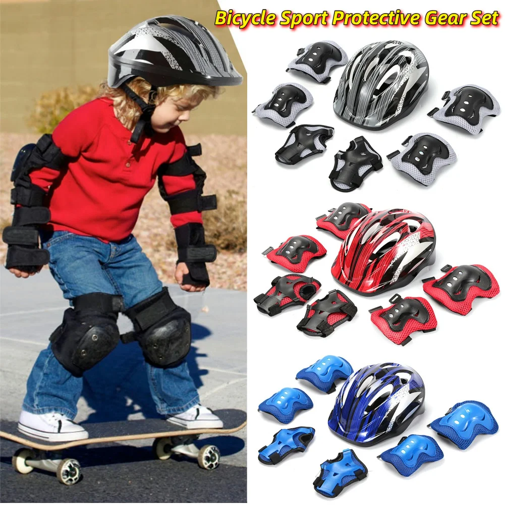 Cycling Gear Helmet - Set di Protezioni Sportive per Bicicletta