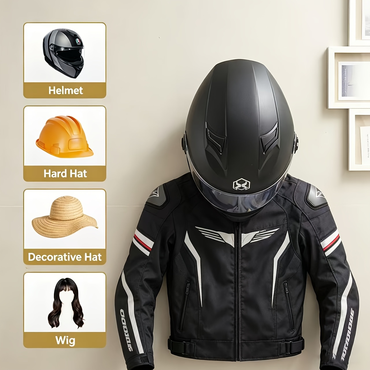 Supporto per Casco da Moto in  - Cycling Gear Wall Storage recensione e prezzo