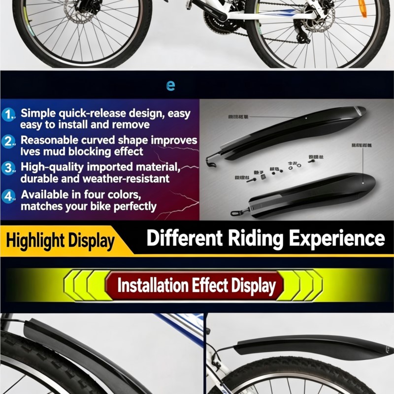 Set Parafango Universale a Sga - Bike Fender Set recensione e prezzo