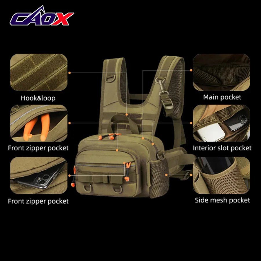 Esca da pesca Gilet sul petto  - Cycling Gear Duffle recensione e prezzo